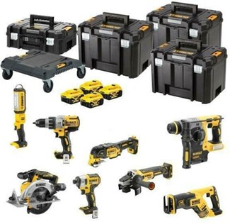 DEWALT DCK853P4T-QW Accu Combiset 8-delig 18V XR - Inclusief 4x 5.0Ah Accu, Lader en Koffer