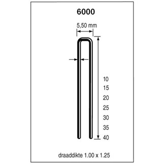 Dutack nieten 6000 serie 25 mm [5.000] CRvs hars