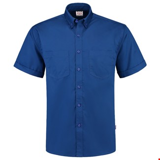 Tricorp werkhemd - Casual - korte mouw - basis - koningsblauw - XL - 701003