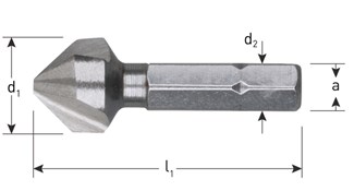 Rotec verzinkfrees HSS-G - verzink-bit - 10,4mm