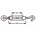 DX draadspanner/spanschroeven - met haak+oog - M8x70mm