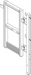 Altrex eindleuning - aluminium - voor loopbrug - met staander