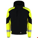 Tricorp Softshell Capuchon Reflective Redefined 406111 Black/Yellow - maat 4XL