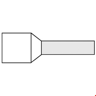 Klemko geisoleerde adereindhuls - G 488-N- M12 - 8 mm - 0.5 mm² - vertind - wit