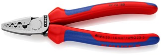 Knipex krimptang voor adereindhulzen - 97 72 180