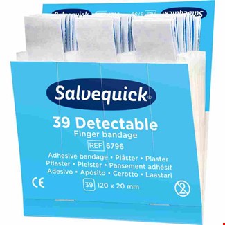 Salvequick vingerpleisters [39st] - navulling - HACCP - 120x20 mm 