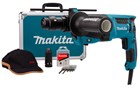 Makita combihamer 230V - HR2631FT13 - SDS plus - 2.4J - 800W - met verwisselbare boorkop en accessoireset - in aluminium koffer