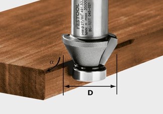 Festool fasefrees - 27mm - HW 45°-OFK 500 - 490090