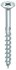 HECO TOPIX-plus schroeven - platkop verzinkt - 6x150/72 mm - PZ3 - deeldraad - 100 st