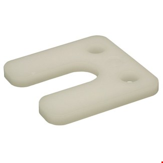 Gebr. Bodegraven drukplaten - met sleuf - 6 mm - kunststof - transparant - 192 st 