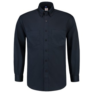 Tricorp Casual 701004 werkhemd lange mouw basis marine blauw maat  S
