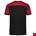 Tricorp 102006 T-shirt bicolor Naden - zwart/rood - maat M