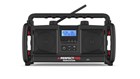 PerfectPro werkradio - WORKSTATION - bluetooth/DAB+/FM/AUX/USB - IP65 - 230V/batterij - zwart