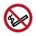 Brady verbodplaat P002 rond20 roken verboden pictogram