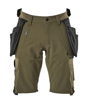 Mascot Advanced short - 17149-311 - afritsbare spijkerzakken - mosgroen - maat C52