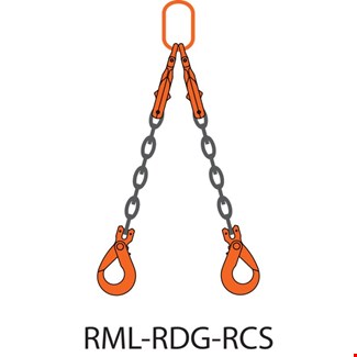 REMA ketting 2-sprong - 5600KG-10MM-RDG-RCS-3M - in opbergbox