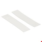 Kowo kunststof raster glasblokjes (100x) - 22x1mm - wit 