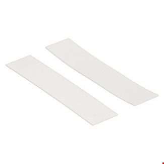 Kowo kunststof raster glasblokjes (100x) - 22x1mm - wit 