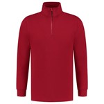 Tricorp sweater ritskraag - Casual - 301010 - rood - maat 4XL