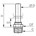 Legris - steelnippel - 8 mm x 1/4" - BSPT -  3121 08 13