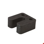 Gebr. Bodegraven drukplaten - met sleuf - 30 mm - kunststof - zwart - 48 st