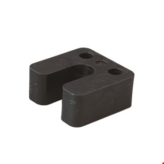 Gebr. Bodegraven drukplaten - met sleuf - 30 mm - kunststof - zwart - 48 st