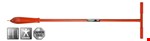 Polet spiraal grondboor met T handvat - ø120 mm x 125 cm