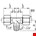 Legris - T-Inschroefkoppeling - vertikaal - 10 mm x 1/4" - BSPT - 0108 10 13