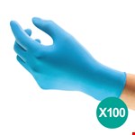 Ansell TouchNTuff 92-670 Nitril wegwerphandschoenen (100x) blauw - latex/poedervrij maat 8/M