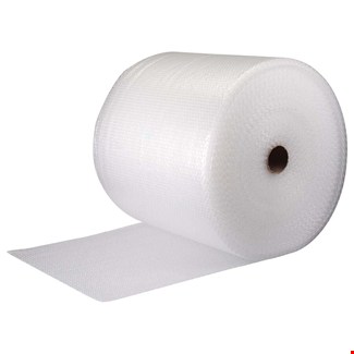 Verpakkings/noppenfolie - 150cm breed x  150 m lang - transparant