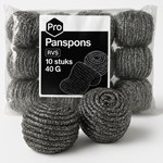 Pannenspons RVS 40 gr - 10 stuks