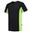 Tricorp T-shirt Bi-Color - Workwear - 102002 - zwart/limoen groen - maat XS