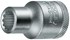 GEDORE dopsleutel - 1/2" - UD-profiel - 11/16"