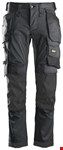 Snickers Workwear 6241 Stretch Werkbroek met holsterzakken grijs/zwart - maat 60