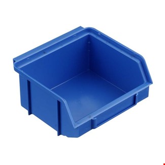 Blauwe stapelbakken -  kunststof