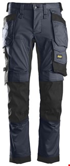 Snickers Workwear 6241 Stretch Werkbroek met holsterzakken blauw/zwart - maat 64
