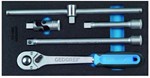 GEDORE check-tool-module - toebehoren voor dopsleutels - 1/2” - 5-delig
