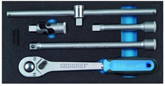GEDORE check-tool-module - toebehoren voor dopsleutels - 1/2” - 5-delig