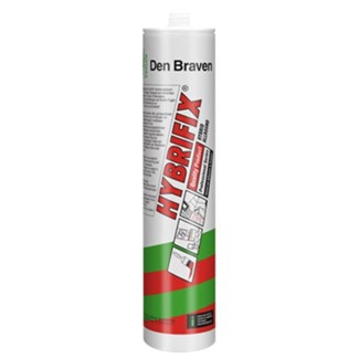 Zwaluw Hybrifix universele hybride lijm en kit - 290 ml koker - zwart
