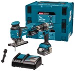 Makita combiset boren/schroeven/zagen - DLX2355TJ - 18 V - 2x5,0 Ah accu en snellader - in Mbox