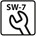 Hoenderdaal dopmoer [100x] - MESSING VERNIKKELD - SW-7 - M4