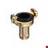 Geka messing klauwkoppeling - met slangpilaar - 19 mm - 3/4 inch