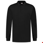 Tricorp 201019 poloshirt Jersey lange mouw Zwart - maat L