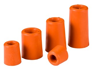 Gripline deurbuffer rubber - hoogte 25 mm - rood
