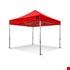 Grizzly werktent - GO-WORK 40 - 3x3 m - alum. frame smalle voet - rood