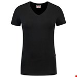 Tricorp dames T-shirt V-hals 190 grams - Casual - 101008 - zwart - maat XS