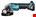 Makita haakse accu slijpmachine - DGA508ZJ - 18V - 125mm - excl. accu en lader - met veiligheidsschakelaar - in Mbox