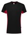 Tricorp T-Shirt Bicolor - 102004 - zwart/rood - maat XXL