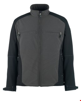 Mascot jack - Dresden - drielaags softshell - antraciet / zwart - maat XL - 12002-149-1809