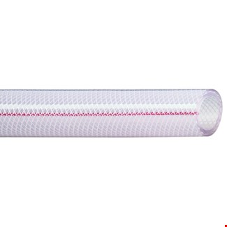 Luchtslang pvc/polyflex - 12x21 mm transparant - met inlage